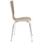 Jemini Picasso Wooden Chair, Walnut/Chrome