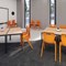Titan One Piece Classroom Chair, 482x510x829mm, Orange