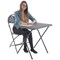 Titan Folding Exam Desk, 600x600x710mm, Polypropylene, Charcoal
