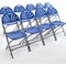 Titan Folding Chair, 445x460x870mm, Blue
