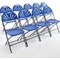 Titan Folding Chair, 445x460x870mm, Blue