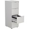Jemini Foolscap Filing Cabinet, 4 Drawer, White Jemini Foolscap Filing Cabinet, 4 Drawer, White