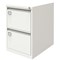 Jemini Foolscap Filing Cabinet, 2 Drawer, White Jemini Foolscap Filing Cabinet, 2 Drawer, White