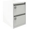 Jemini Foolscap Filing Cabinet, 2 Drawer, White Jemini Foolscap Filing Cabinet, 2 Drawer, White