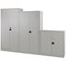 Talos Medium Steel Stationery Cupboard, 2 Shelves, 1000mm High, Grey