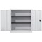 Talos Medium Steel Stationery Cupboard, 2 Shelves, 1000mm High, White