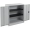 Talos Medium Steel Cupboard, 2 Shelves, 1000mm High, White