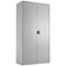 Talos Tall Steel Stationery Cupboard, 4 Shelves, 1790mm High, Grey