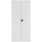 Talos Extra Tall Steel Stationery Cupboard, 4 Shelves, 1950mm High, White