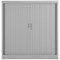Talos Low Tambour Unit, Supplied with 2 Shelves, 1000x450x1050mm, Grey