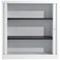 Talos Low Tambour Unit, Supplied with 2 Shelves, 1000x450x1050mm, White Talos Low Tambour Unit, Supplied with 2 Shelves, 1000x450x1050mm, White