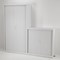 Talos Low Tambour Unit, Supplied with 2 Shelves, 1000x450x1050mm, White