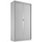 Talos Tall Tambour Unit, Supplied with 4 Shelves1000x450x1950mm, Grey