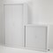 Talos Tall Tambour Unit, Supplied with 4 Shelves, 1000x450x1950mm, White