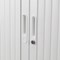 Talos Tall Tambour Unit, Supplied with 4 Shelves, 1000x450x1950mm, White