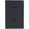 Talos Foolscap Filing Cabinet, 2 Drawer, Black