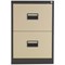 Talos Foolscap Filing Cabinet, 2 Drawer, Coffee and Cream