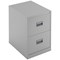 Talos Foolscap Filing Cabinet, 2 Drawer, Grey