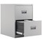 Talos Foolscap Filing Cabinet, 2 Drawer, Grey