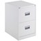 Talos Foolscap Filing Cabinet, 2 Drawer, White