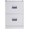 Talos Foolscap Filing Cabinet, 2 Drawer, White
