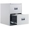 Talos Foolscap Filing Cabinet, 2 Drawer, White