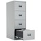 Talos Foolscap Filing Cabinet, 4 Drawer, Grey