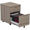 Jemini 2 Drawer Mobile Pedestal, Grey Oak Jemini 2 Drawer Mobile Pedestal, Grey Oak