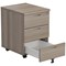 Jemini 3 Drawer Mobile Pedestal, Grey Oak Jemini 3 Drawer Mobile Pedestal, Grey Oak