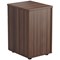 Jemini 3 Drawer Tall Mobile Pedestal, Walnut