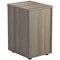 Jemini 3 Drawer Tall Mobile Pedestal, Grey Oak