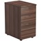 Jemini 3 Drawer Desk High Pedestal, 600mm Deep, Walnut Jemini 3 Drawer Desk High Pedestal, 600mm Deep, Walnut