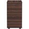 Jemini 3 Drawer Desk High Pedestal, 600mm Deep, Walnut