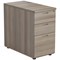 Jemini 3 Drawer Desk High Pedestal, 800mm Deep, Grey Oak Jemini 3 Drawer Desk High Pedestal, 800mm Deep, Grey Oak