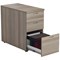 Jemini 3 Drawer Desk High Pedestal, 800mm Deep, Grey Oak Jemini 3 Drawer Desk High Pedestal, 800mm Deep, Grey Oak