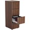 Jemini Foolscap Filing Cabinet, 4 Drawer, Walnut