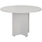 Jemini Round Meeting Table, 1100mm Wide, White