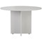 Jemini Round Meeting Table, 1100mm Wide, White