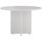 Jemini Round Meeting Table, 1100mm Wide, White