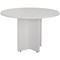 Jemini Round Meeting Table, 1100mm Wide, White