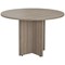 Jemini Round Meeting Table, 1100mm Wide, Grey Oak