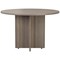 Jemini Round Meeting Table, 1100mm Wide, Grey Oak