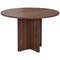 Jemini Round Meeting Table, 1100mm Wide, Walnut