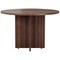 Jemini Round Meeting Table, 1100mm Wide, Walnut
