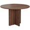 Jemini Round Meeting Table, 1100mm Wide, Walnut