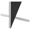 Jemini Floor Standing Screen, 1600x1600mm, Black