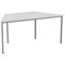 Jemini Trapezoidal Multipurpose Table, 1600x800mm, White