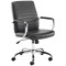 Jemini Amalfi Leather Look Chair, Black