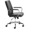 Jemini Amalfi Leather Look Chair, Black
