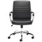 Jemini Amalfi Leather Look Chair, Black